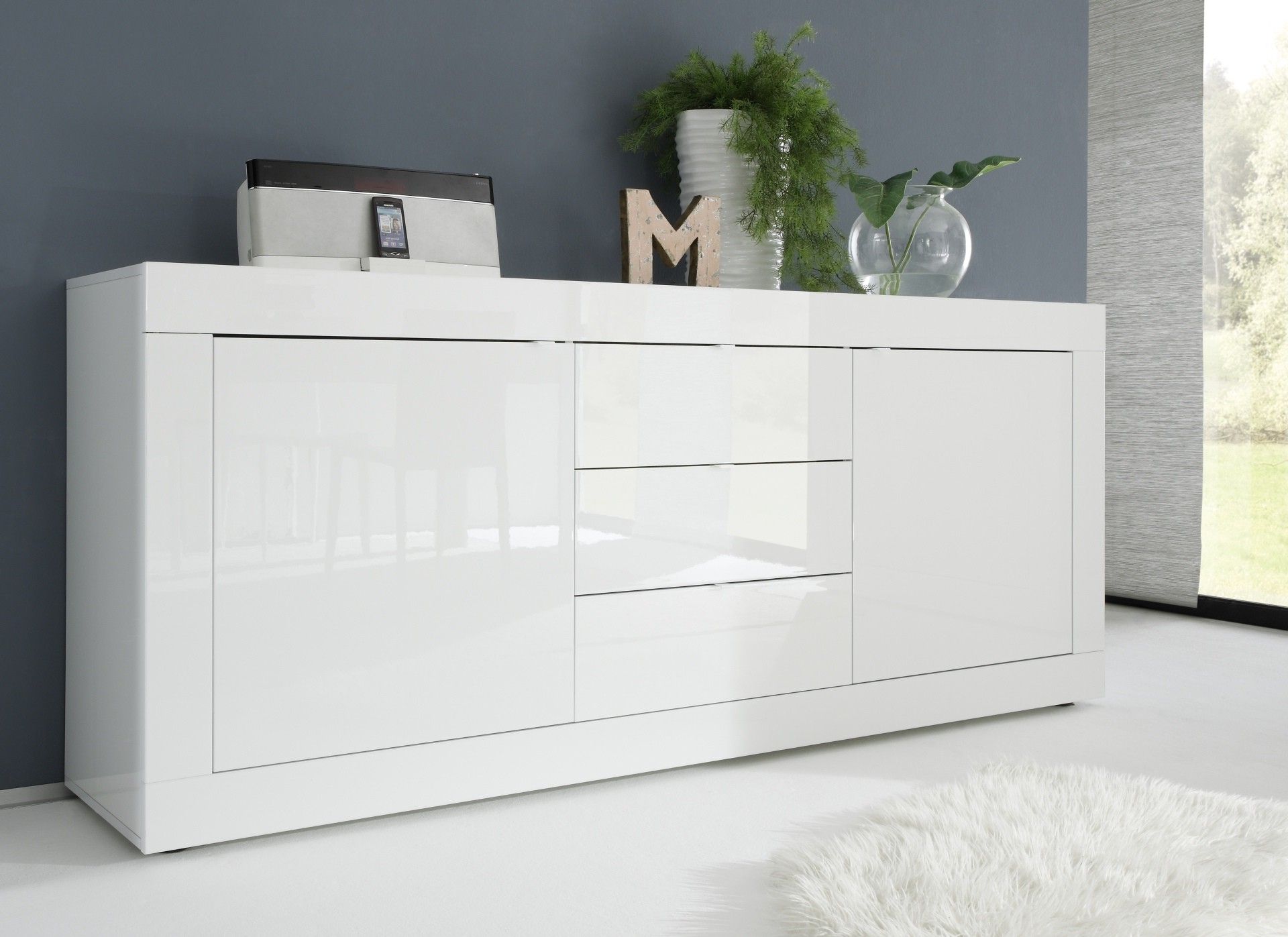 Dolcevita Ii White Gloss Sideboard – Sideboards (1234) – Sena Home Furniture Intended For White Sideboards For Living Room (Gallery 5 of 20)