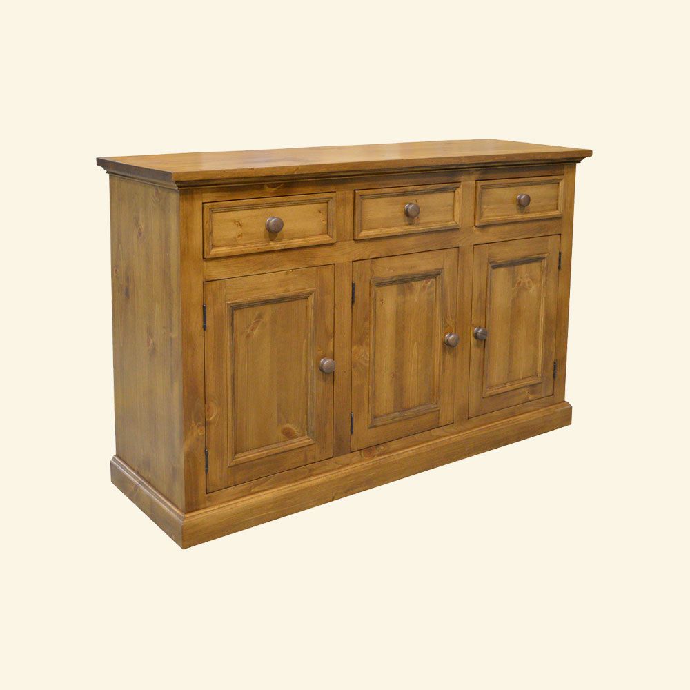 French Country 3 Door Tall Sideboard | French Country Sideboards & Buffets  | Kate Madison Furniture Pertaining To 3 Door Sideboards (Gallery 16 of 20)