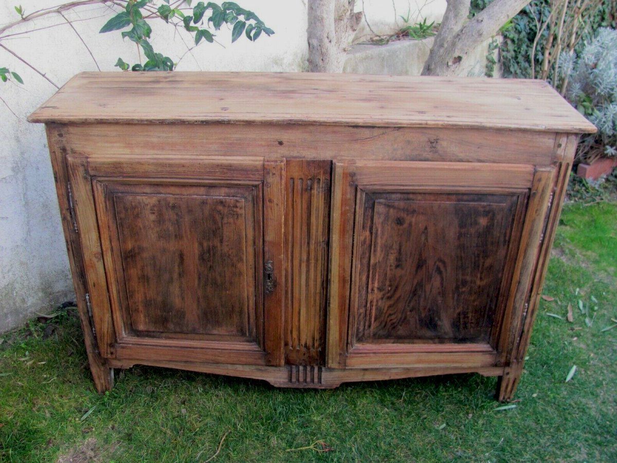 Furniture – Narrow Two Door Buffet – Shabby Chic – Late 19th Early 20th  Century Vintage In Antique Storage Sideboards With Doors (View 5 of 20)