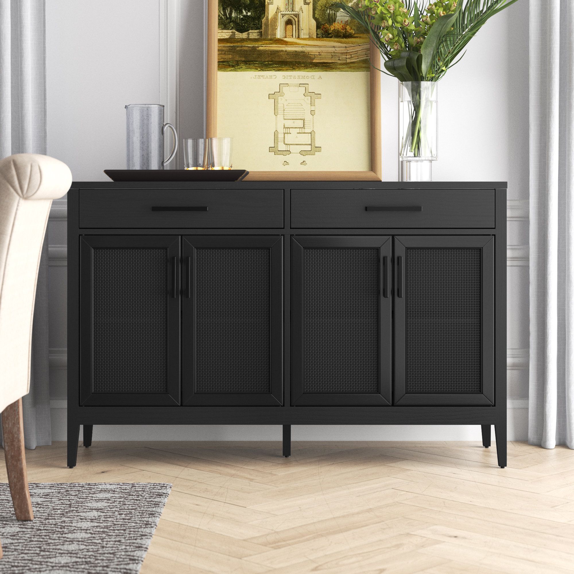Greyleigh™ Newhaven 56'' Sideboard & Reviews | Wayfair For Sideboards For Entryway (View 10 of 20)