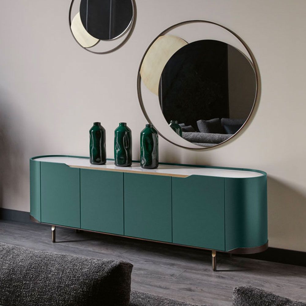 Large Modern Curved Buffet Sideboard – Juliettes Interiors Inside Modern And Contemporary Sideboards (View 7 of 20)