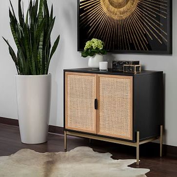 Lofted Rattan & Wood Buffet (37.5"–72") | West Elm Throughout Rattan Buffet Tables (Gallery 10 of 20)