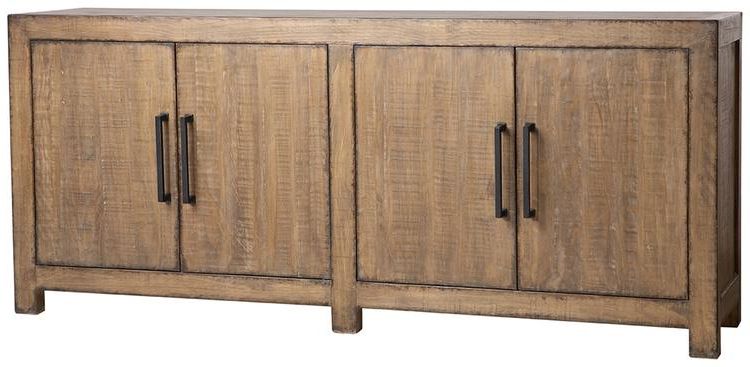 Merwin Sideboard In Medium Brown Finish (dov985mb)dovetail Regarding Brown Finished Wood Sideboards (Gallery 12 of 20)