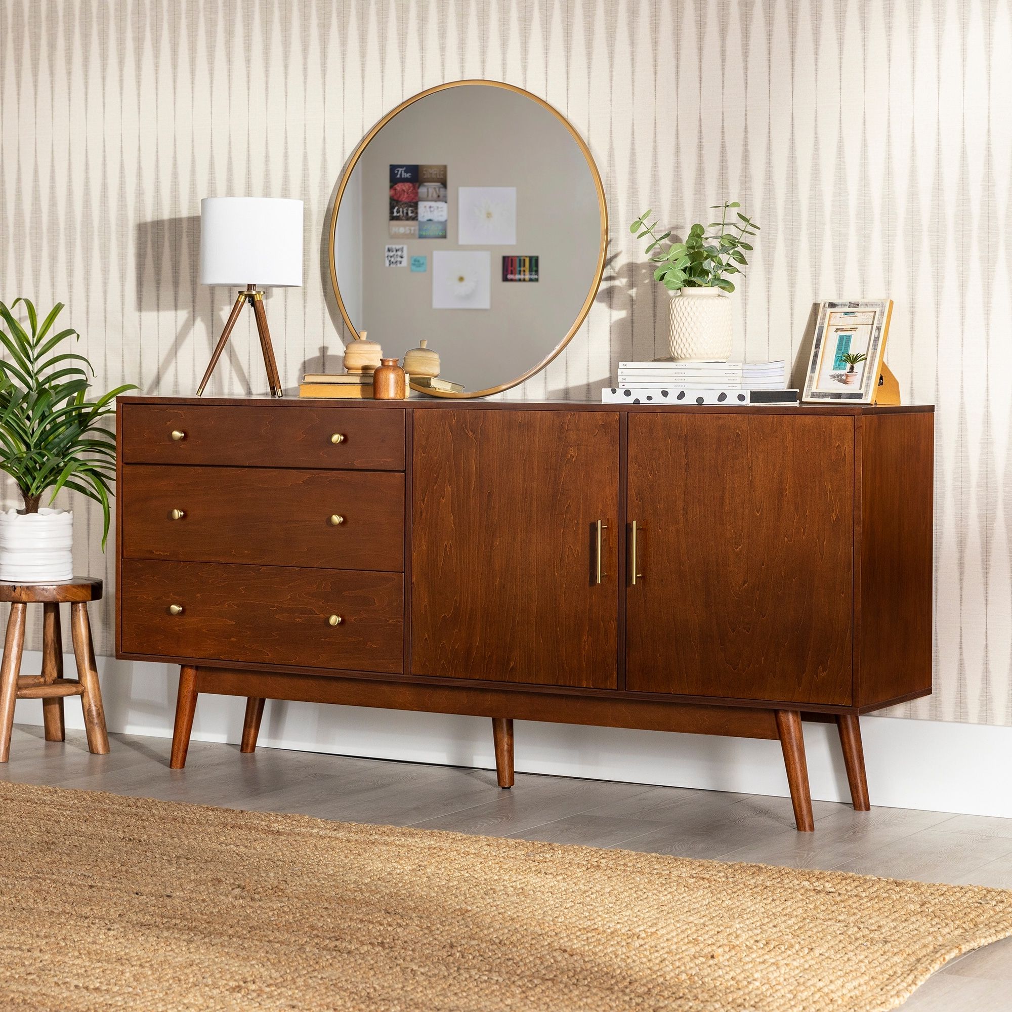 Middlebrook 70 Inch Mid Century Modern Buffet Console – On Sale – Bed Bath  & Beyond – 30944458 For Mid Century Modern Sideboards (View 7 of 20)