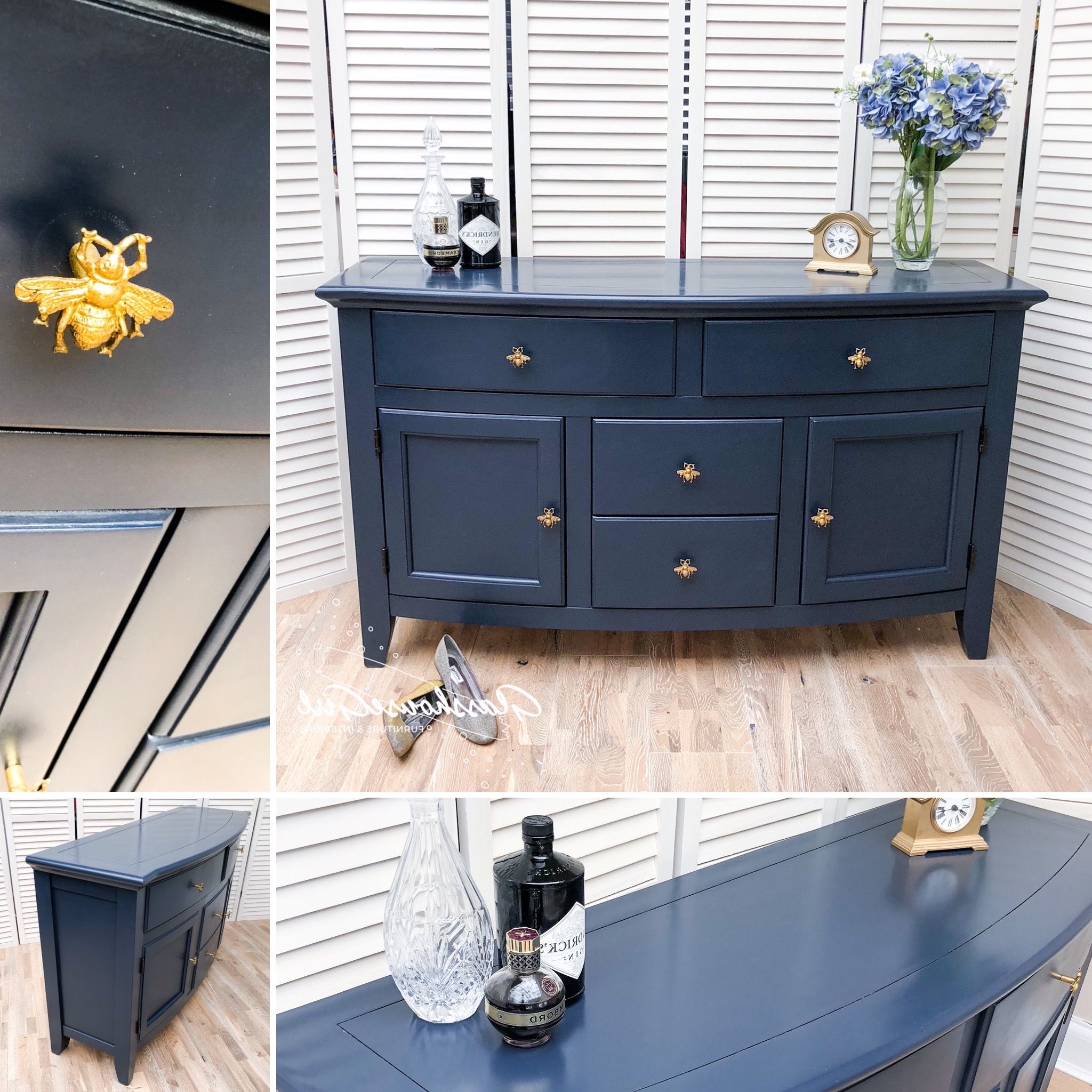 Navy Blue Sideboards • Glasshouse Girl In Navy Blue Sideboards (View 8 of 20)