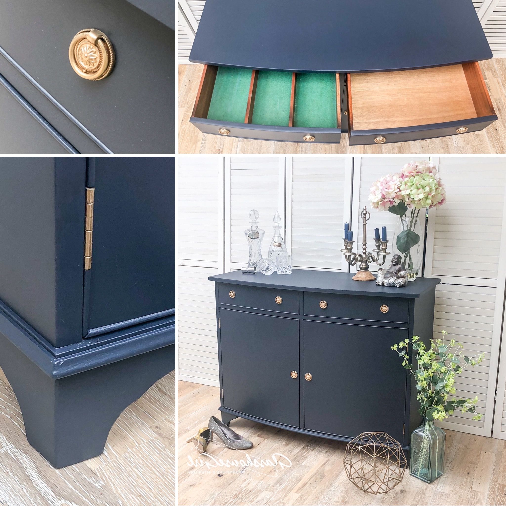 Navy Blue Sideboards • Glasshouse Girl With Regard To Navy Blue Sideboards (Gallery 18 of 20)