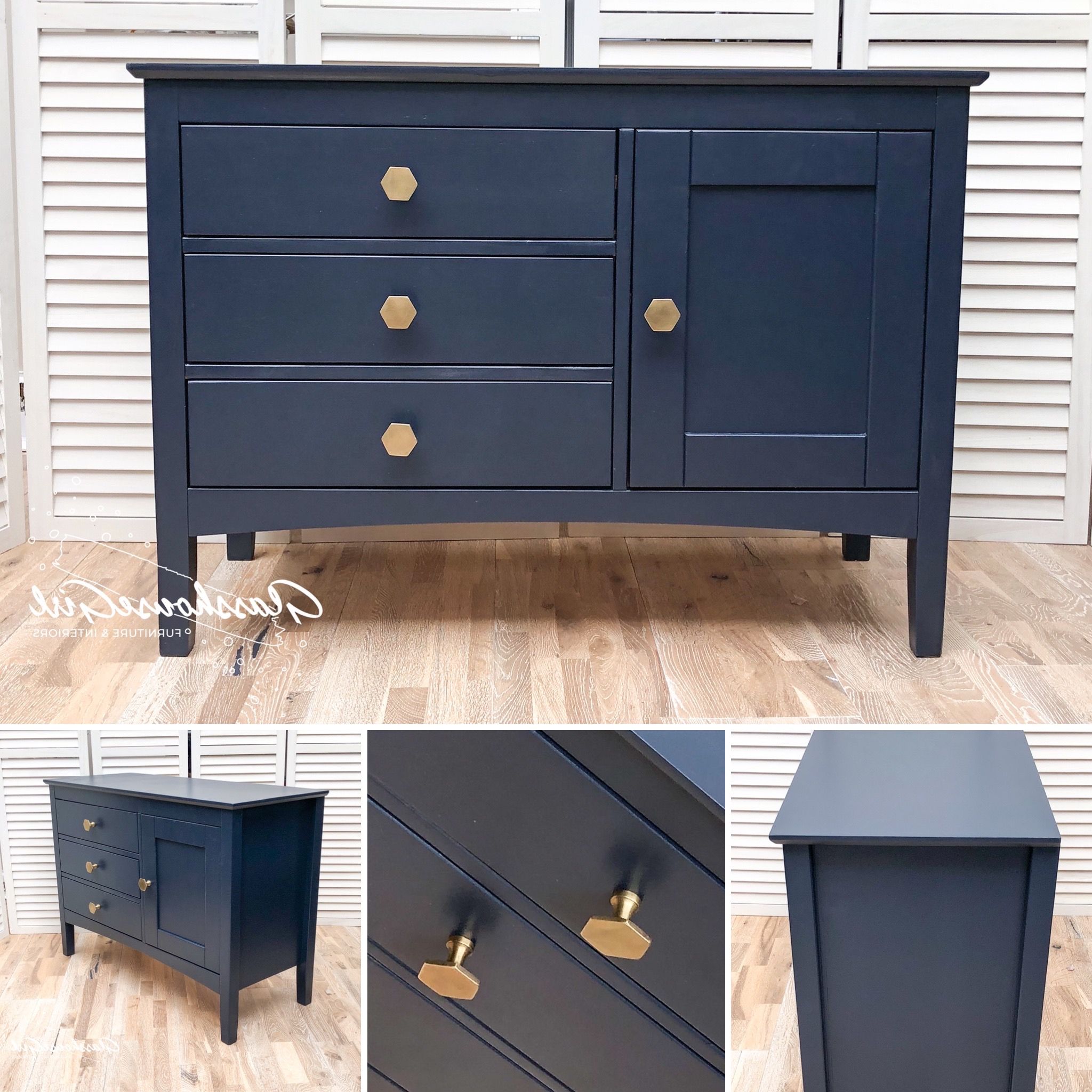 Navy Blue Sideboards • Glasshouse Girl With Regard To Navy Blue Sideboards (Gallery 16 of 20)
