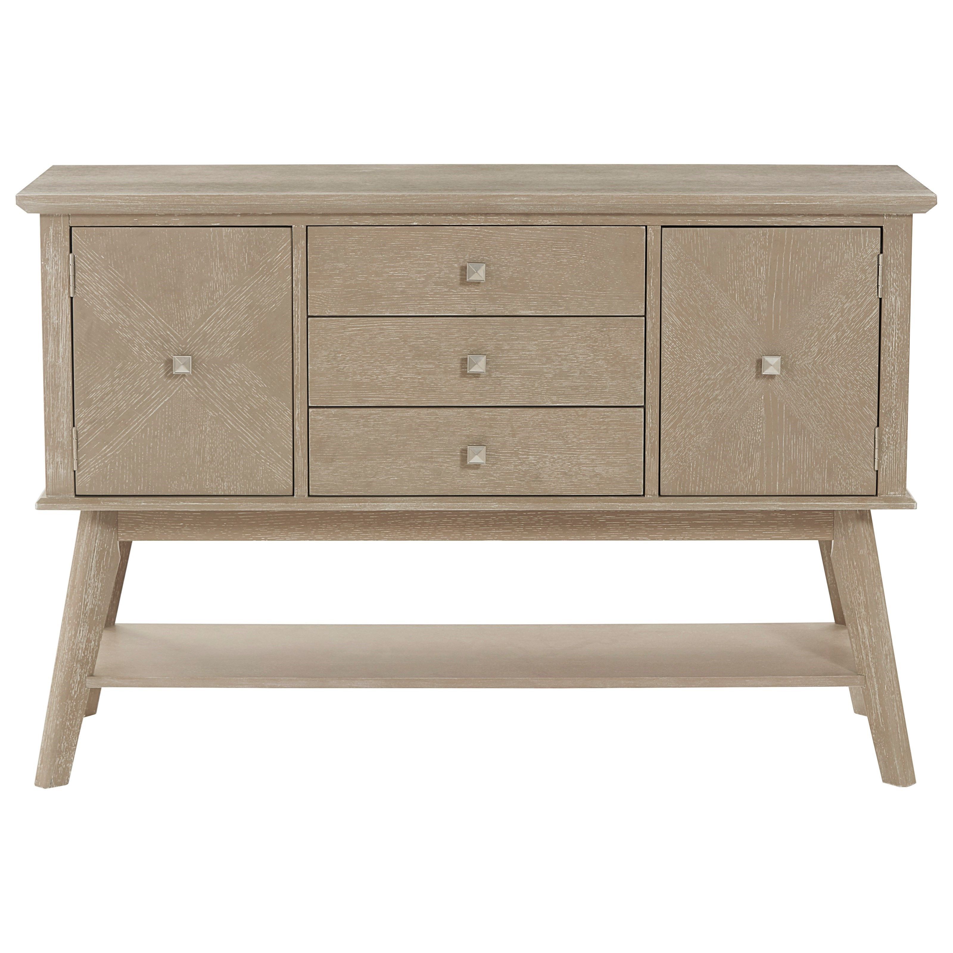 Progressive Furniture Beck D887 56 Mid Century Modern Sideboard With Usb  Ports And Outlets | Wayside Furniture & Mattress | Sideboards For Sideboards With Power Outlet (View 8 of 20)