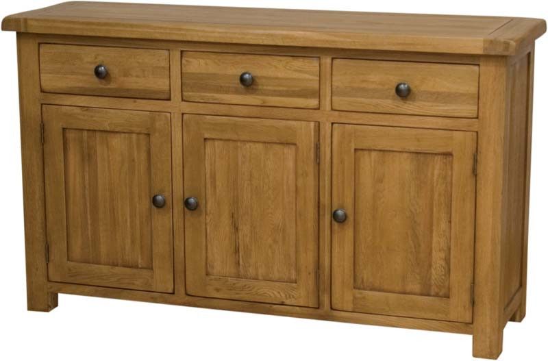 Rustic Oak Large Sideboard | Furniture Value – Cheshire Pertaining To Rustic Oak Sideboards (Gallery 13 of 20)