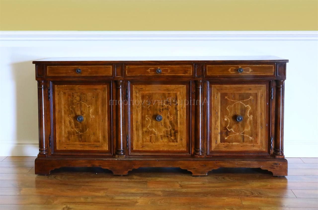 Rustic Walnut Sideboard For Dining Room Or Office Credenza Inside Rustic Walnut Sideboards (View 8 of 20)