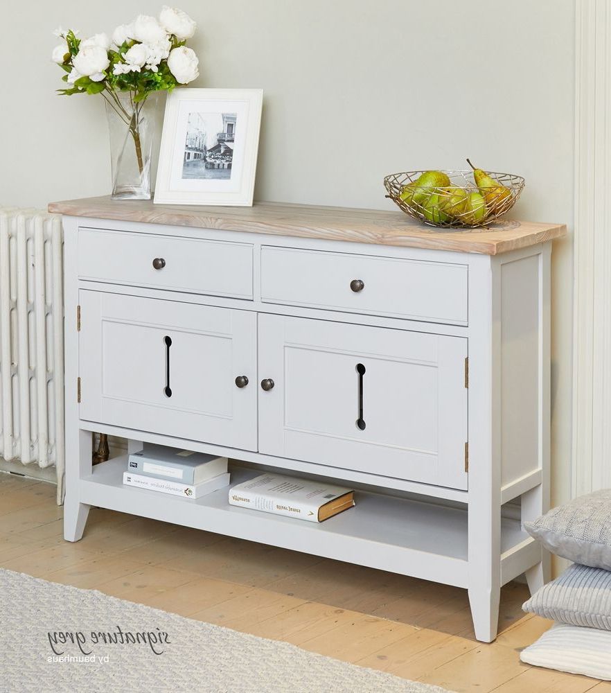 Signature Grey Small Sideboard/hall Console Shoe Storage Table Intended For Entry Console Sideboards (Gallery 5 of 20)