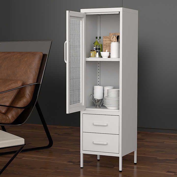 Source Modern Design Kitchen Storage Cupboard Sideboard With Mesh  Breathable Doors On M (View 11 of 20)
