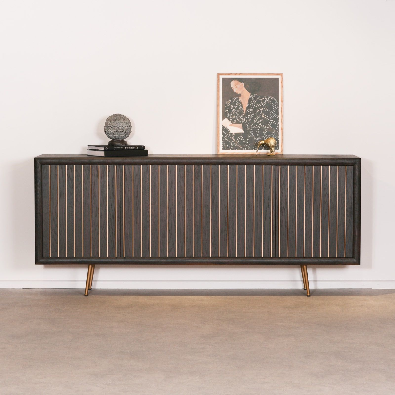 Timea Slatted Contemporary Sideboard Is Inspired1940s Design With Modern And Contemporary Sideboards (Gallery 4 of 20)