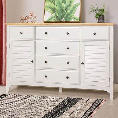 York Street Nikolette 6 Drawer Sideboard Buffet | Temple & Webster Within Sideboards With Rubberwood Top (Gallery 17 of 20)