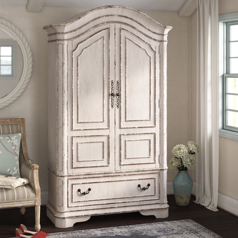 10 French Country Armoires With Neutral Tones Pertaining To French Style Armoires Wardrobes (View 3 of 20)
