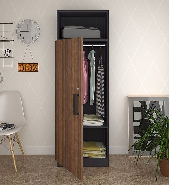 10 Latest Single Door Wardrobe Designs With Pictures In 2023 | Single Door  Wardrobe, Wardrobe Design Bedroom, Simple Wardrobe Design Within Single Black Wardrobes (View 14 of 20)