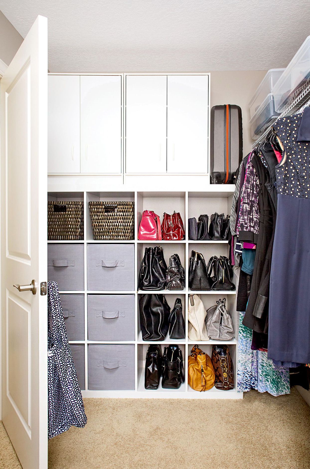 11 Clever Design Ideas For Transforming Your Small Walk In Closet Within Wardrobes With Cube Compartments (View 7 of 20)