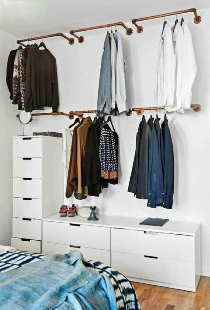 13 Creative Ways To Create A Wardrobe With Low Budget | Bedroom Storage  Ideas For Clothes, Cheap Wardrobes, Open Wardrobe With Regard To Low Cost Wardrobes (Gallery 2 of 20)