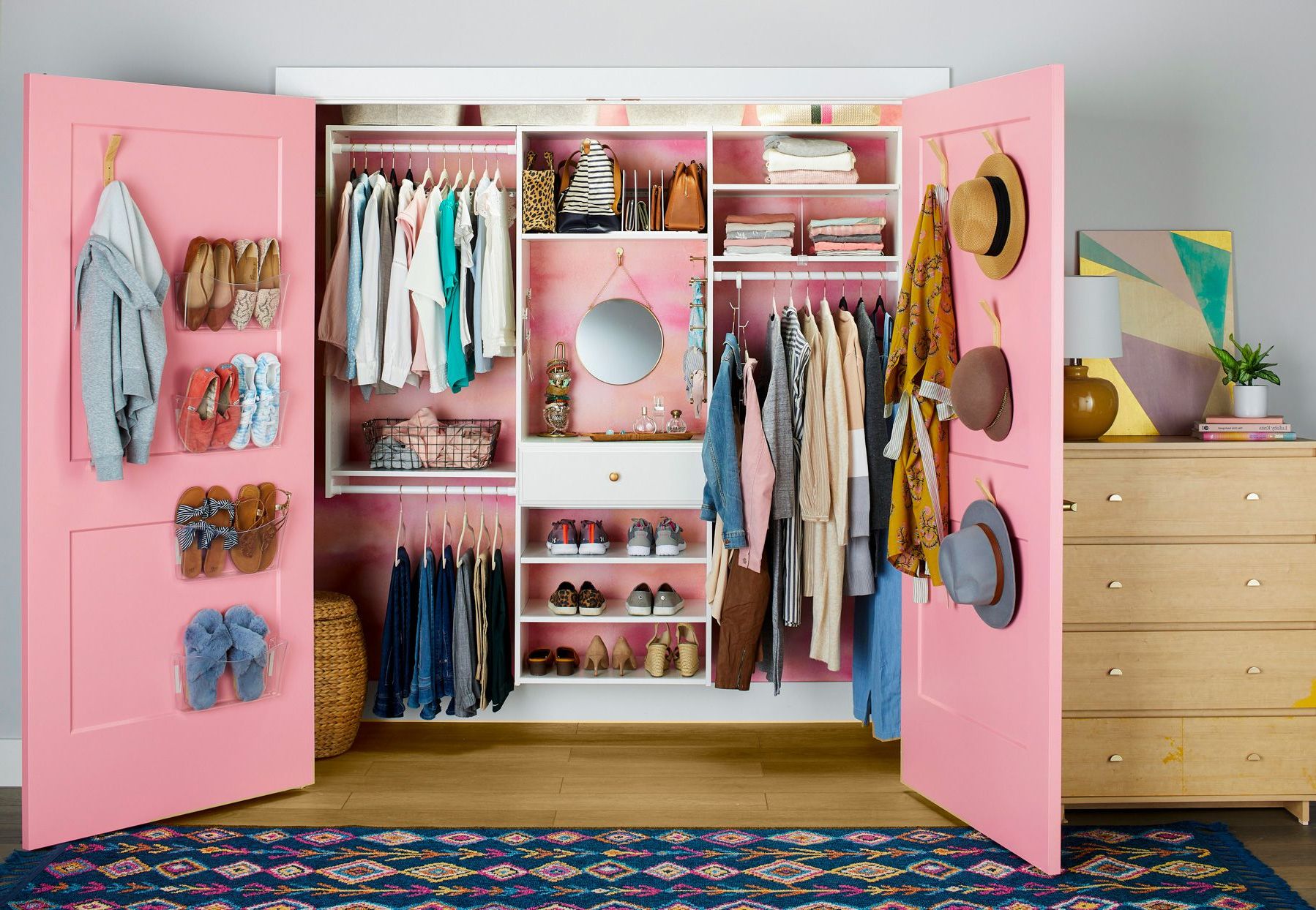 13 Ways To Maximize Closet Space For More Storage Within 4 Shelf Closet Wardrobes (Gallery 13 of 20)