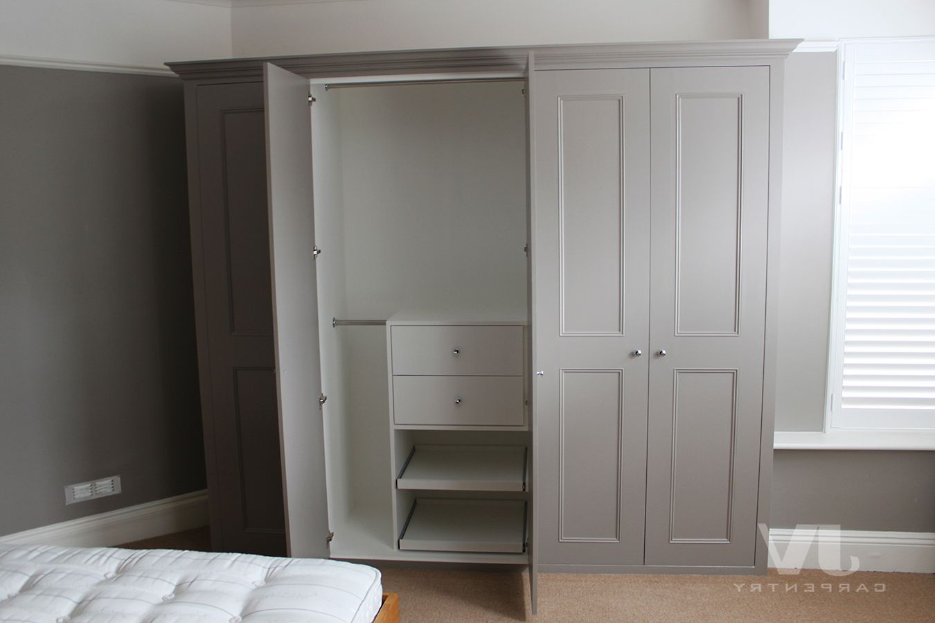 14 Grey Fitted Wardrobes Ideas For Your Bedroom | Jv Carpentry Intended For Bedroom Wardrobes (Gallery 20 of 20)