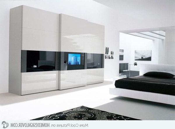 16 Classy Black And White Bedroom Designs | Home Design Lover | White  Bedroom Design, Modern Bedroom Design, Bedroom Design Inside Black And White Wardrobes Set (Gallery 1 of 20)