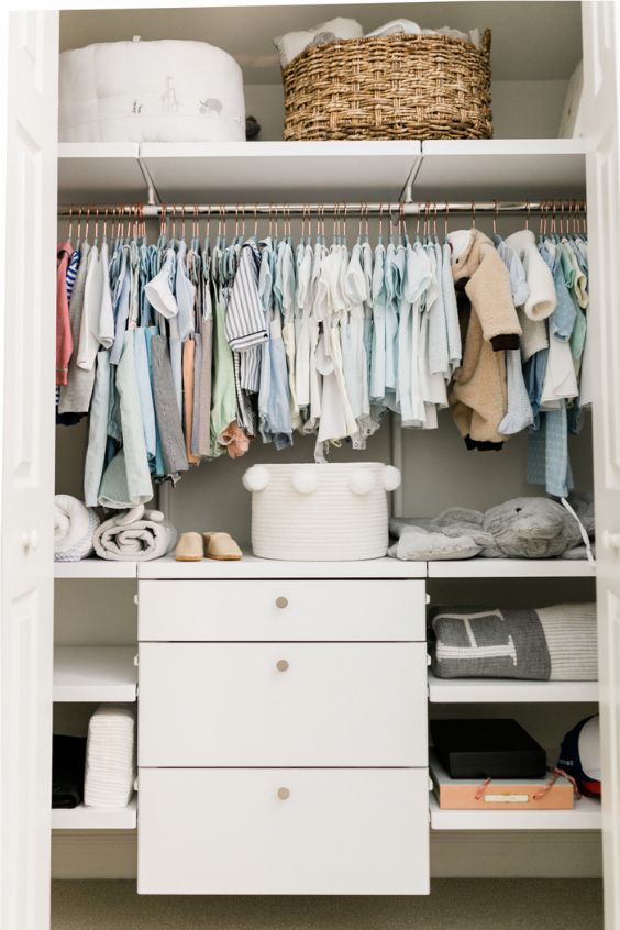 18 Clever Ways To Organize Baby Clothes In The Nursery – Nursery Design  Studio Intended For Wardrobes For Baby Clothes (View 14 of 20)