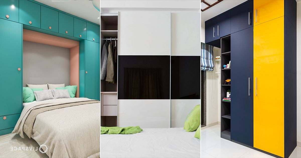 18 Stunning And Stylish Wardrobe Colour Combinationslivspace Regarding Coloured Wardrobes (Gallery 1 of 20)