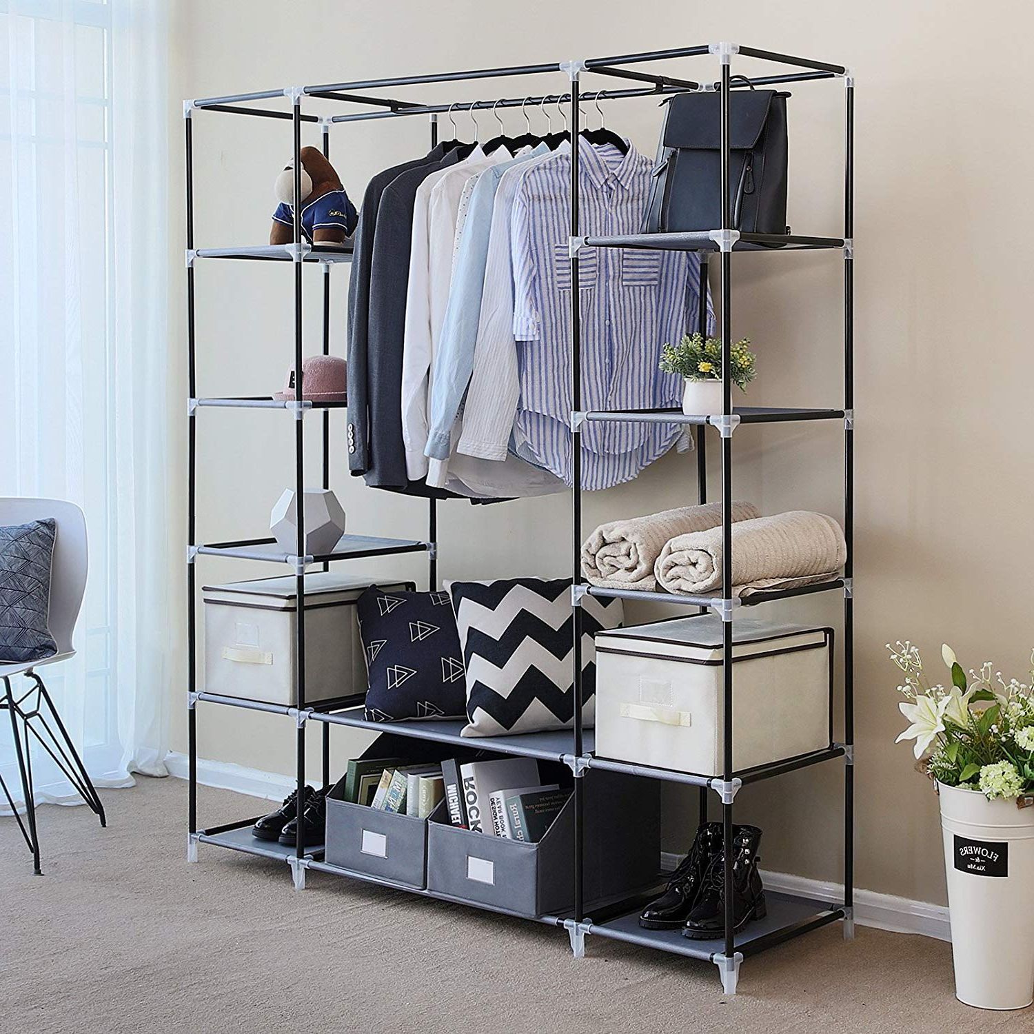 20 Portable Closet Choices For Easy Set Up And Cleaning | Storables Inside Extra Wide Portable Wardrobes (View 16 of 20)