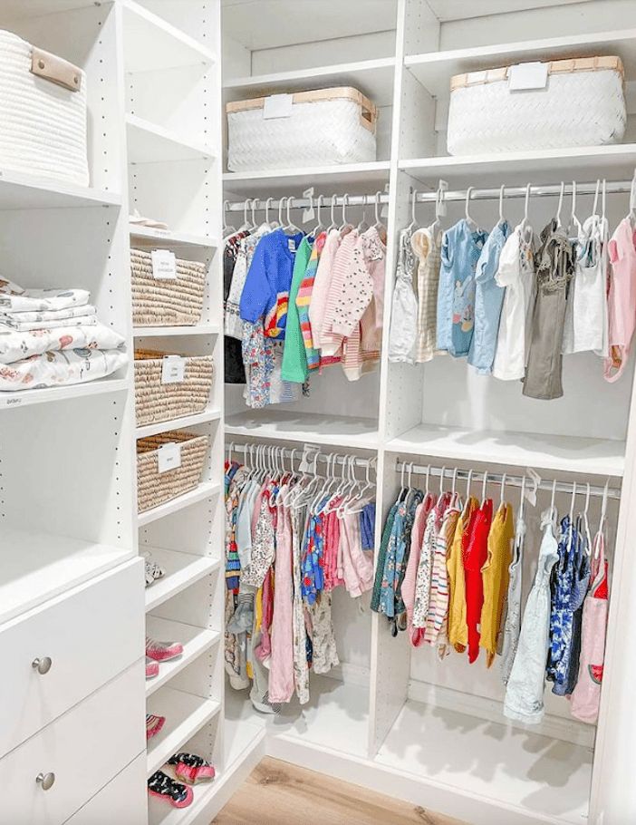 20 Smart Ways To Organize Baby Clothes Within Baby Clothes Wardrobes (Gallery 1 of 20)