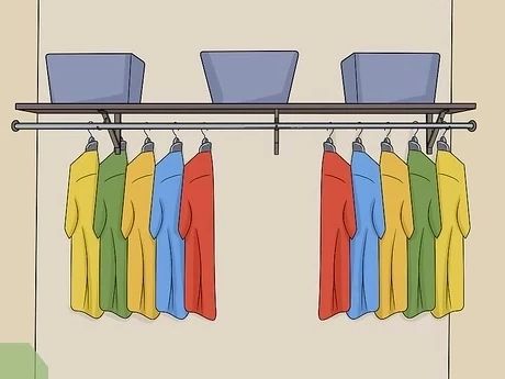 3 Ways To Fix A Sagging Closet Rod – Wikihow Intended For Wardrobes With Garment Rod (Gallery 20 of 20)