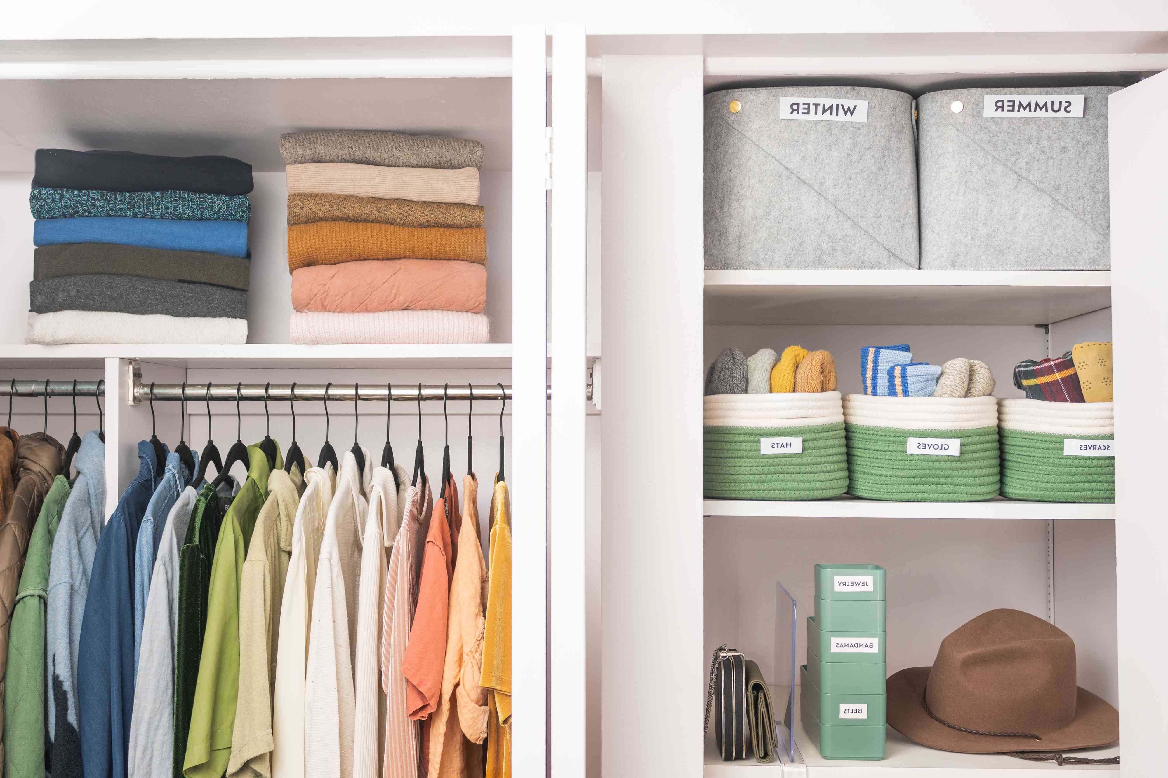 36 Best Closet Storage Ideas For Getting Organized With Regard To Wardrobes With Shelf Portable Closet (View 10 of 20)