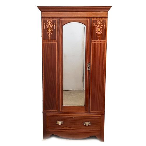 4 Antique Single Wardrobes For Sale – Sellingantiques.co.uk Inside Antique Single Wardrobes (Gallery 1 of 20)
