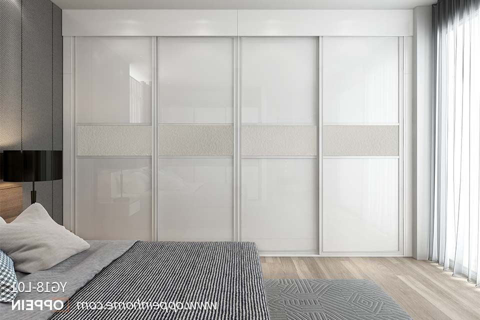 4 Panels Sliding Door Wardrobe Yg18 L01 For 4 Door White Wardrobes (View 15 of 20)