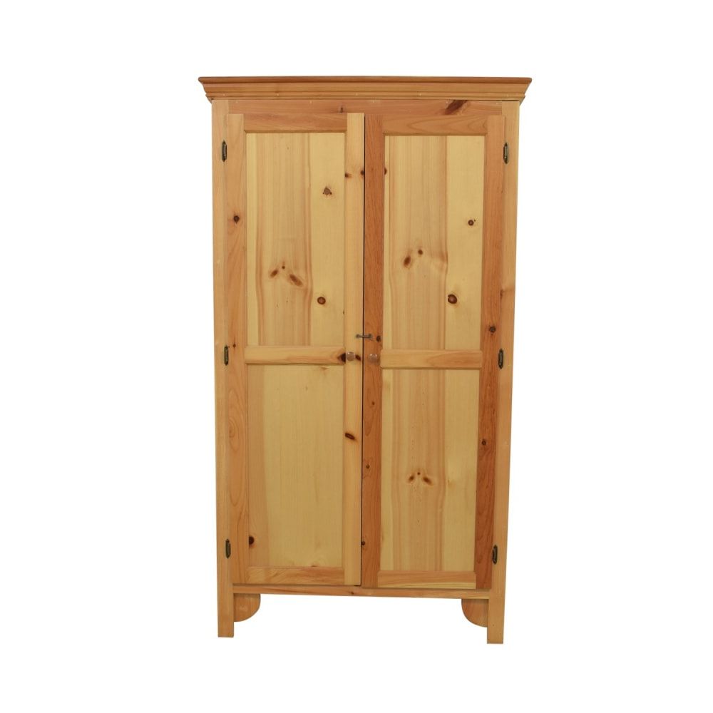 56% Off – Gothic Cabinet Craft Gothic Cabinet Craft Pine Wardrobe / Storage Regarding Discount Wardrobes (View 18 of 20)
