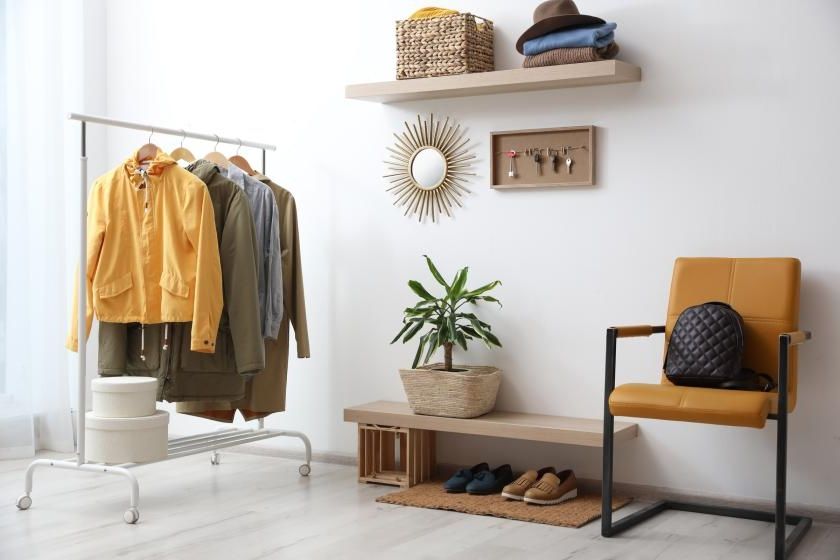 6 Storage Ideas When You Have No Closet Space | True Value In Built In Garment Rack Wardrobes (Gallery 18 of 20)