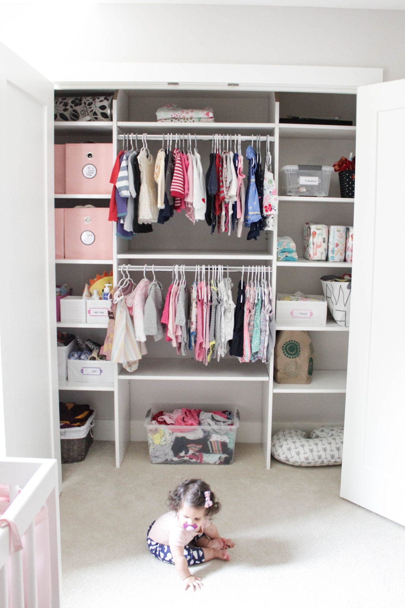 7 Genius Tips For How To Organize Baby Clothes (+ Stuff) For Baby Clothes Wardrobes (Gallery 8 of 20)