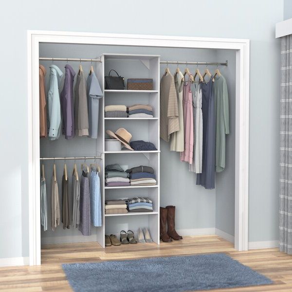 80 Inch Closet System | Wayfair Intended For 60 Inch Wardrobes (View 18 of 20)