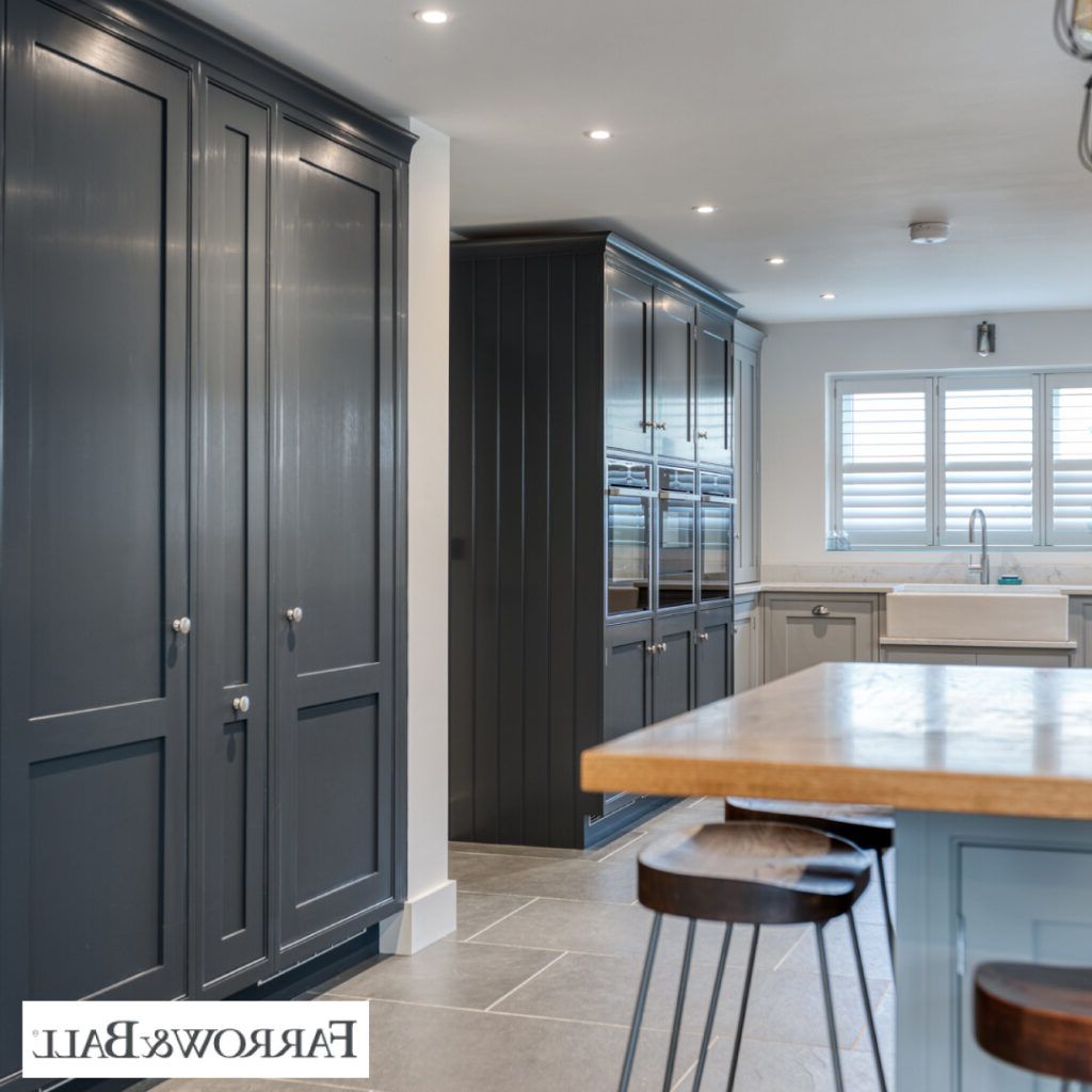 A Blue Kitchen Design Using Farrow & Ball Paints – Planet Furniture In Farrow And Ball Painted Wardrobes (Gallery 20 of 20)