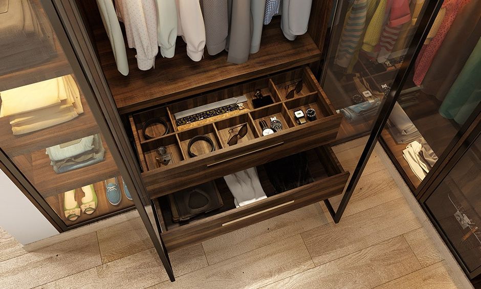 A Guide To Must Have Compartments For Your Wardrobe | Design Cafe Regarding Cheap Wardrobes With Drawers (View 10 of 20)