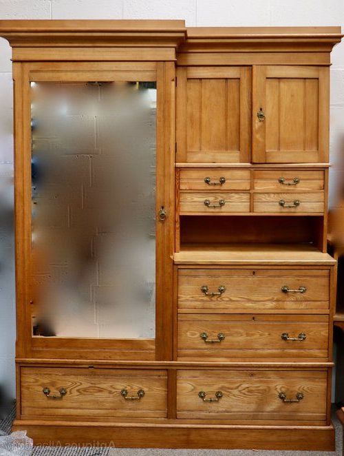 A Lovely Arts And Crafts Combination Wardrobe, C 1890s (View 6 of 20)