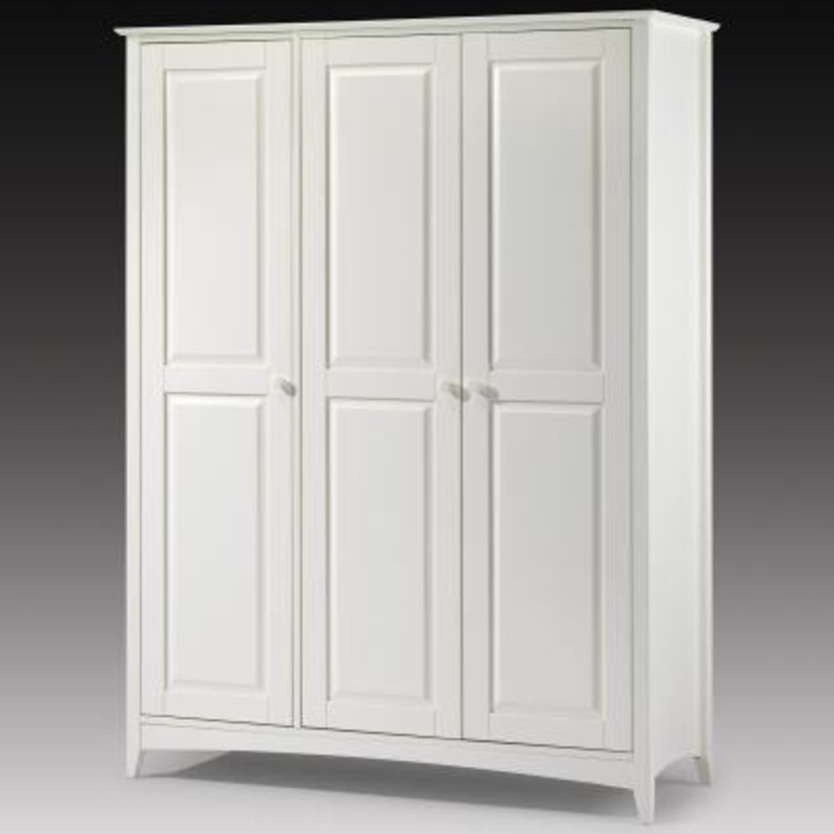 Affordable Wardrobe In White Lacquer |2 Door Wardrobe | Robinsons Beds With 3 Door White Wardrobes (View 16 of 20)