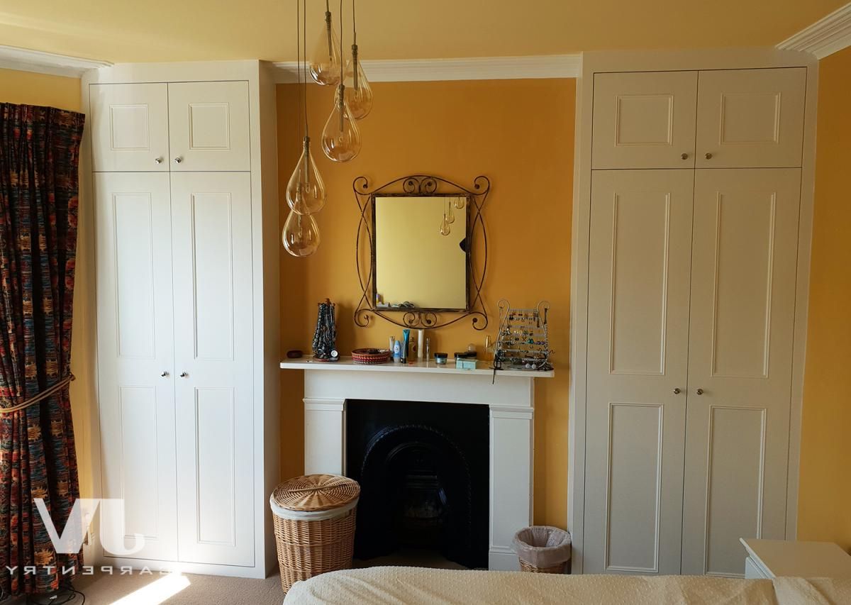 Alcove Wardrobes On Either Side Of The Chimney | London | Jv Carpentry Inside Alcove Wardrobes (View 3 of 20)