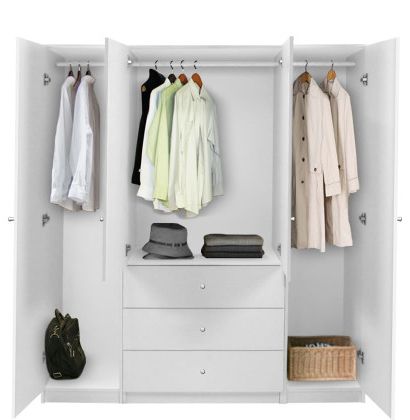 Alta Armoire Plus Closet Package | Contempo Space Intended For White Wardrobes Armoire (Gallery 7 of 20)