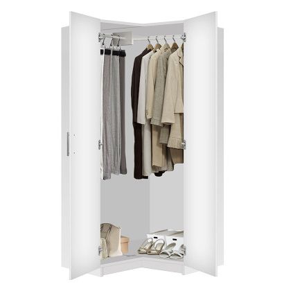 Alta Corner Wardrobe Closet – Free Standing Corner Closet | Contempo Space With Regard To Corner Mirrored Wardrobes (View 12 of 20)