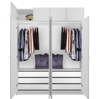 Alta Tall Wardrobe Closet Package – 6 Drawer Wardrobe | Contempo Space Within 6 Shelf Wardrobes (View 13 of 20)