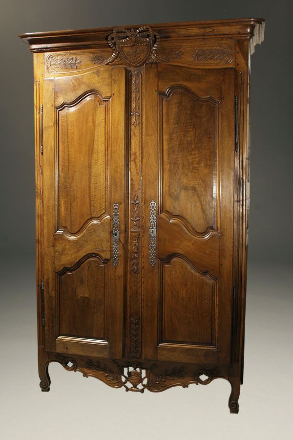 Antique Country French Armoire Regarding Armoire French Wardrobes (View 10 of 20)