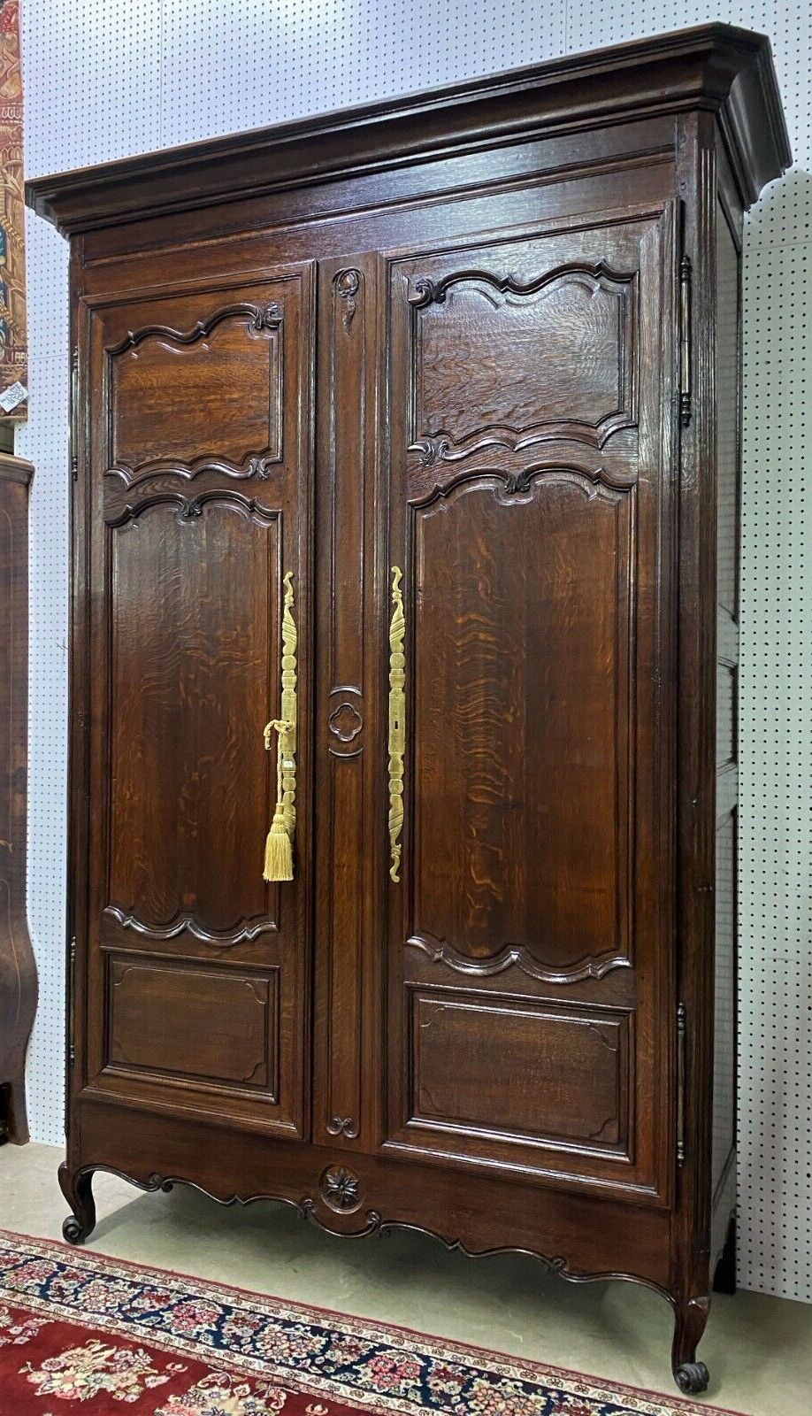 Antique Normandy Carved French Oak Marriage Armoire Wardrobe Circa 1780 |  Ebay Pertaining To Armoire French Wardrobes (Gallery 3 of 20)