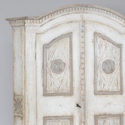Antique White Wardrobe In Woos For Sale At Pamono Inside White Antique Wardrobes (Gallery 15 of 20)