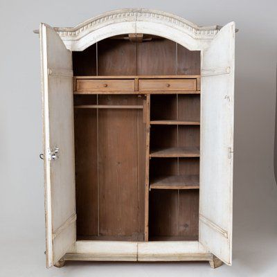 Antique White Wardrobe In Woos For Sale At Pamono Intended For White Vintage Wardrobes (Gallery 11 of 20)