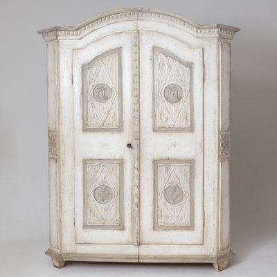Antique White Wardrobe In Woos For Sale At Pamono With Antique White Wardrobes (View 8 of 20)
